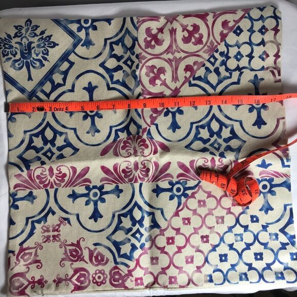 NWOT Pillow Cover for 16"x16" pillow.  Burlap look fabric.  Accent decoration - Picture 5 of 9